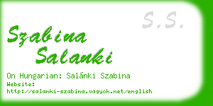 szabina salanki business card
