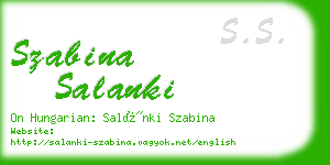 szabina salanki business card